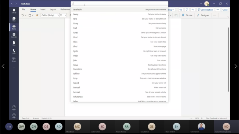 Using Search Bar Commands to Master Microsoft Teams